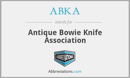 What does bowie knife stand for?